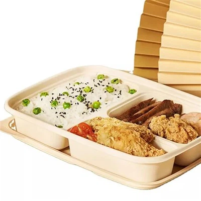 Vajillas y recipientes 100 % biodegradables